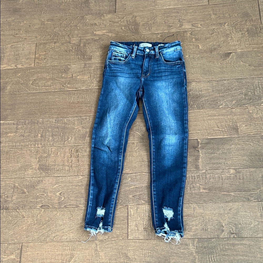 KanCan Dark Blue Distressed Girls' Jeans